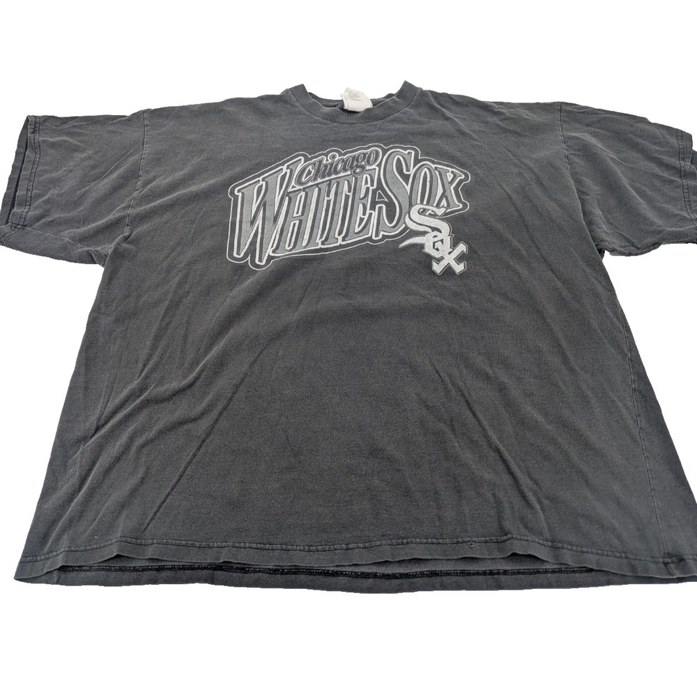 Chicago White Sox T-Shirt Mens 3XL Black Logo Short Sleeve Athletic MLB